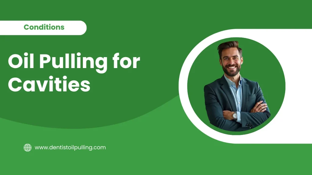 Oil pulling for cavities